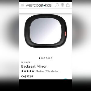 Skip Hop Black Backseat Mirror